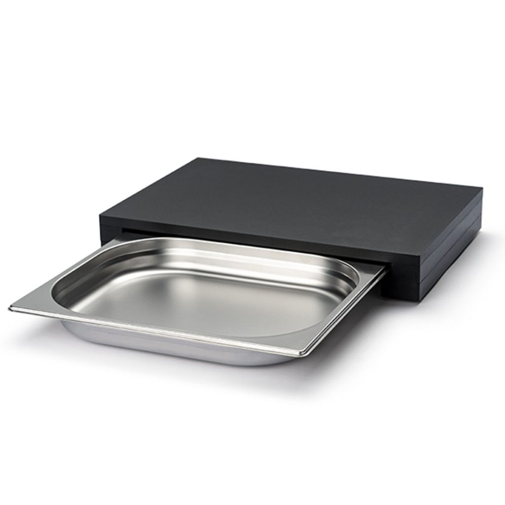 Continenta 1-Tray Black Cutting Board