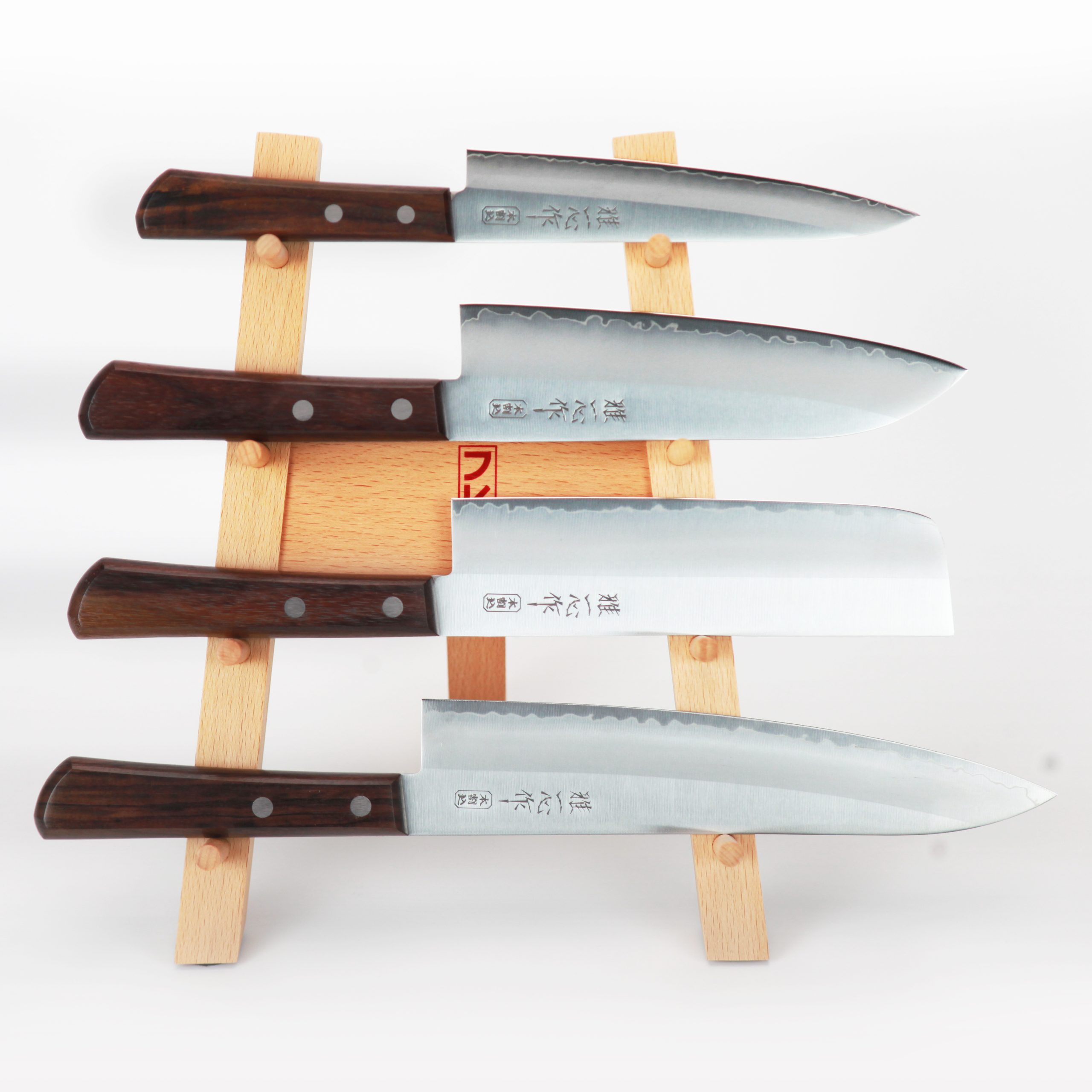 Miyabi Isshin Set of 4 With Stand