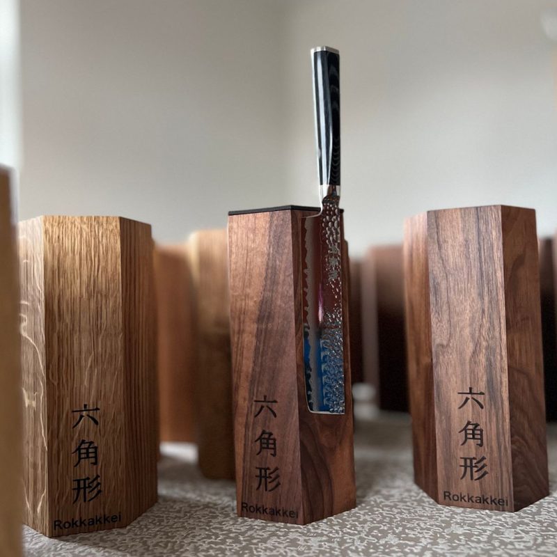 Rokkakkei Magnetic Block Walnut