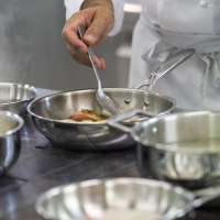 Cristel Castel'Pro Stainless Fryingpan - Fixed Handle