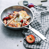 Cristel Castel'Pro Stainless Fryingpan - Fixed Handle