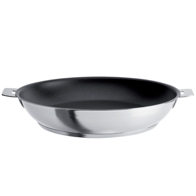 Cristel Strate Stainless Non-Stick Deep Frying Pan - Removable Handle