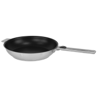Cristel Strate Stainless Non-Stick Deep Frying Pan - Removable Handle