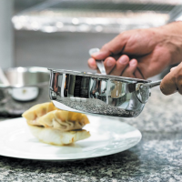 Cristel Castel'Pro Stainless Saucepan - Fixed Handle Set of 3