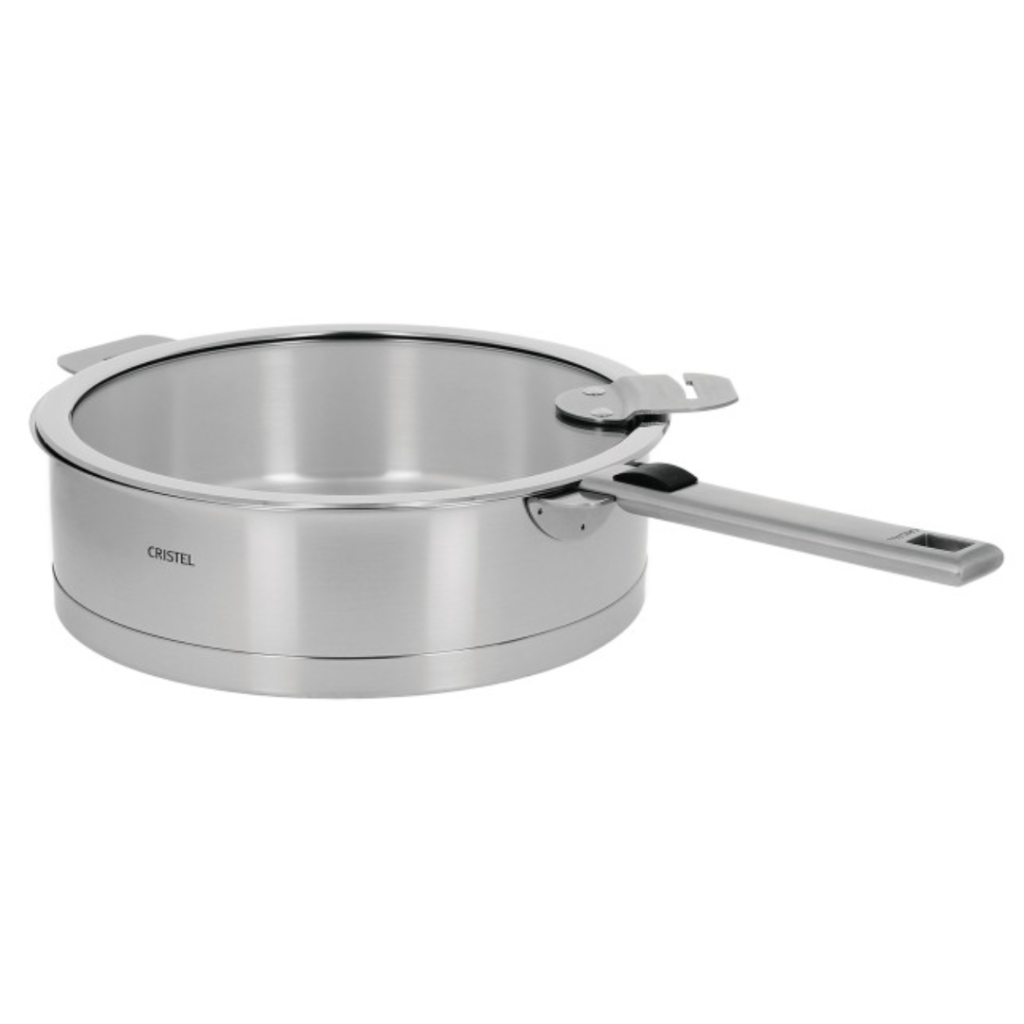 Cristel Strate Stainless Sautepan - Removable Handle