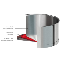 Cristel Strate Stainless Sautepan - Removable Handle