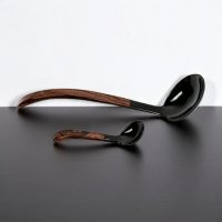JKC Black Horn- Wood Ladle