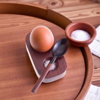 JKC Wooden Eggcup With Spoon