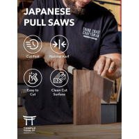 Temple Ryoba Double-Edged Japanese Pull Saw