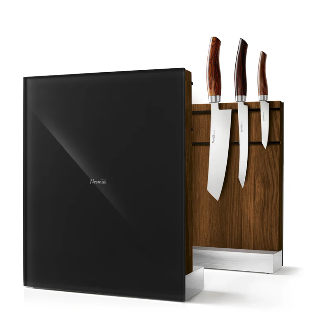 Nesmuk Exclusive C90 Knife Block – Black/Smoked Oak