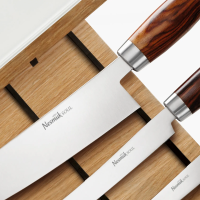 Nesmuk Exclusive C90 Knife Block - Black/Smoked Oak