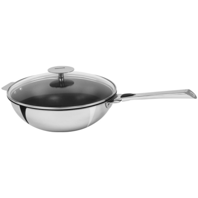 Cristel Casteline Stainless Non-Stick Wok - Removable Handle