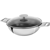 Cristel Casteline Stainless Non-Stick Wok - Removable Handle