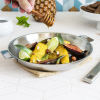Cristel Strate Stainless Frying Pan - Removable Handle