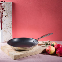 Cristel Castel'Pro Stainless Non-Stick Frying Pan - Fixed Handle 32cm