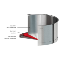 Cristel Strate Stainless Milk Pot - Removable Handle 14cm