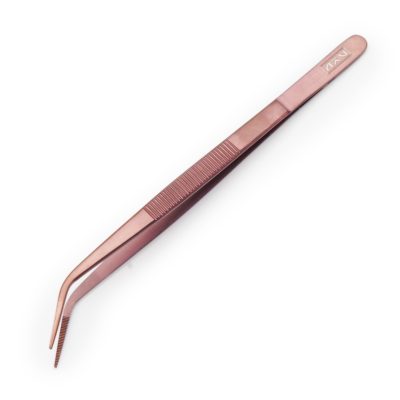 Cranked Plating Tweezers 15cm (4colours) - Copper