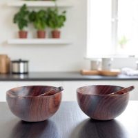 JKC Round Salt-Pepper Bowl & Spoon Set