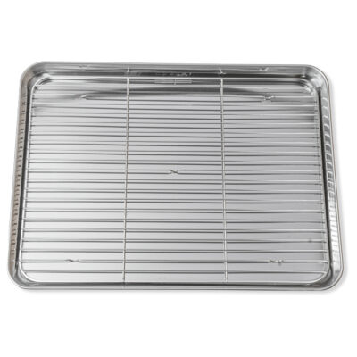 15 inch Stainless Steel Chef’s Prep Tray & Mesh