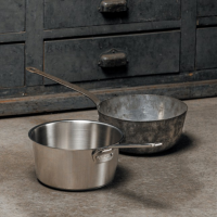 Cristel 1826 Stainless Saucepan - Fixed Handle