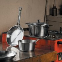 Cristel 1826 Stainless Saucepan - Fixed Handle