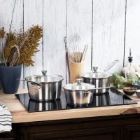 Cristel 1826 Stainless Saucepan - Fixed Handle