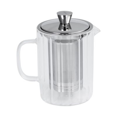 Cristel Ribbed Glass Teapot