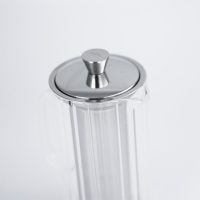 Cristel Ribbed Glass Teapot