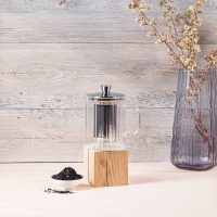 Cristel Ribbed Glass Teapot