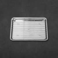 8 inch Stainless Steel Chef’s Prep Tray & Mesh