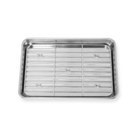 9 inch Stainless Steel Chef’s Prep Tray & Mesh