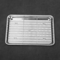 10 inch Stainless Steel Chef’s Prep Tray & Mesh