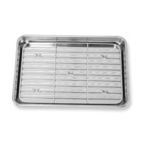 10 inch Stainless Steel Chef’s Prep Tray & Mesh