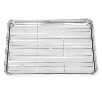 11 inch Stainless Steel Chef’s Prep Tray & Mesh