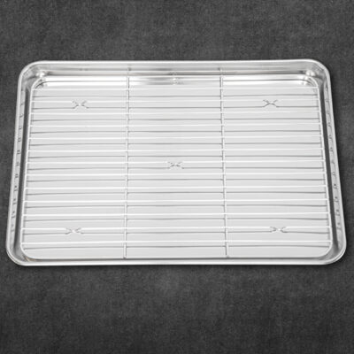 12 inch Stainless Steel Chef’s Prep Tray & Mesh