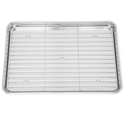 12 inch Stainless Steel Chef’s Prep Tray & Mesh