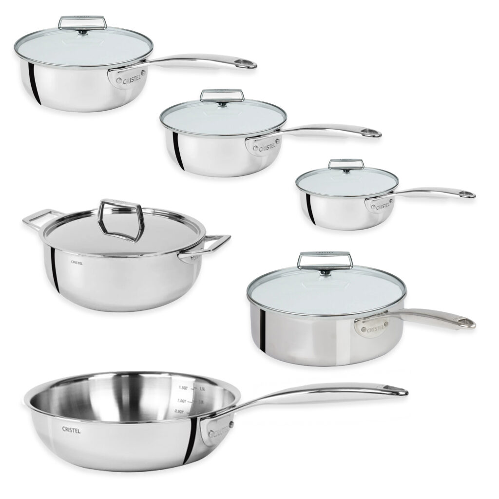 Cristel Cookware Set of 10