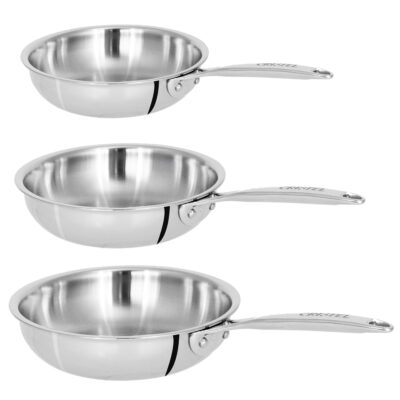 Cristel Mini Chef Pan Set of 3