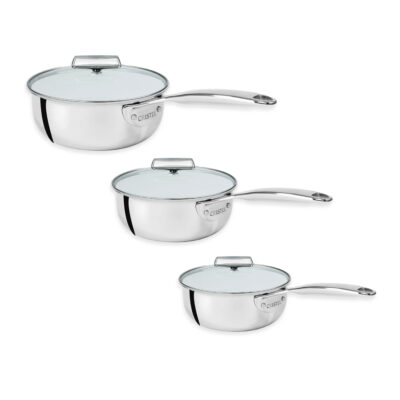Cristel Sauce Pan & Lid Set of 6