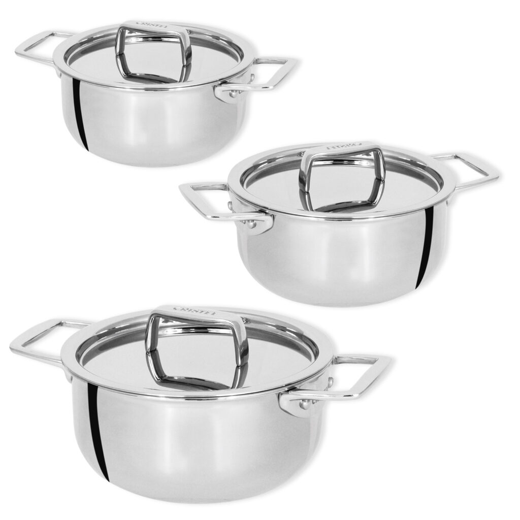 Cristel Mini Stew Pot With Lid Set of 6