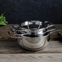 Cristel Mini Stew Pot With Lid Set of 6