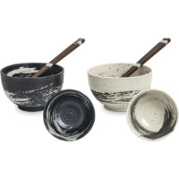 Black & white Bowl Set