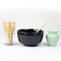 Black uzu matcha set