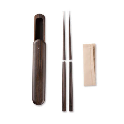 Marunao Chopstick with Spoon Set Ebony