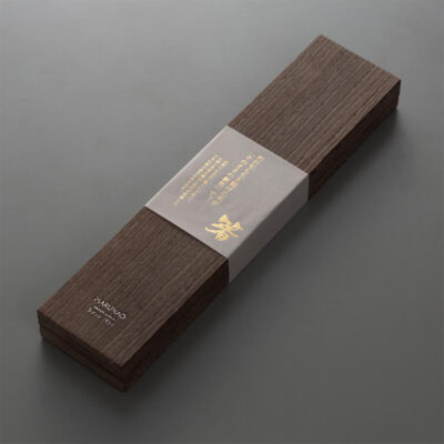Marunao burnt paulownia Box for 2 Chopstick set