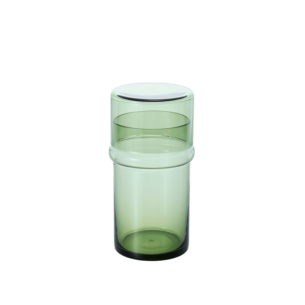 Sugahara Cap n-Cup Green Glass