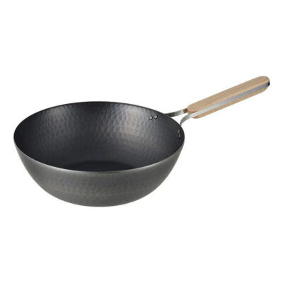 Wahei Enzo Nitrided Carbon Steel Wok