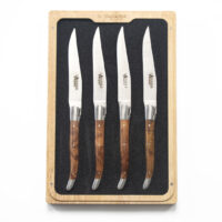 Laguiole en Aubrac Aveyron Ashwood Steak Knife Set of 4