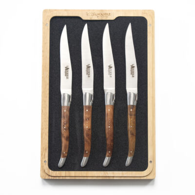 Laguiole en Aubrac Aveyron Ashwood Steak Knife Set of 4