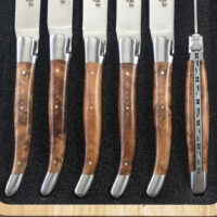 Laguiole en Aubrac Aveyron Thuya Steak Knife Set of 6